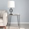 Hastings Home End Table with Hairpin Legs, Modern Industrial Style Decor, Woodgrain and Steel Accent Furniture 625505INT - alternate 1
